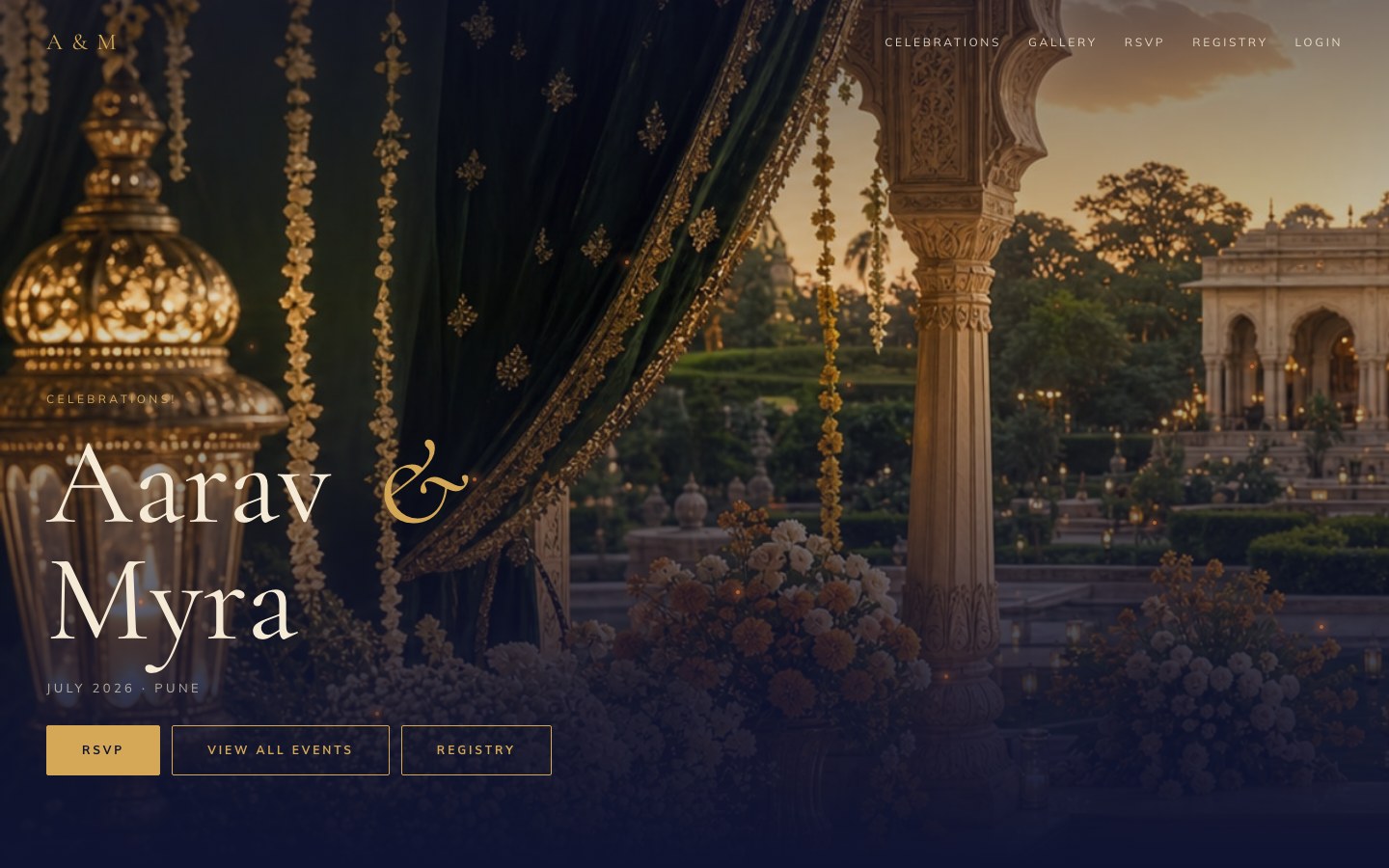 Midnight Mehfil wedding site preview